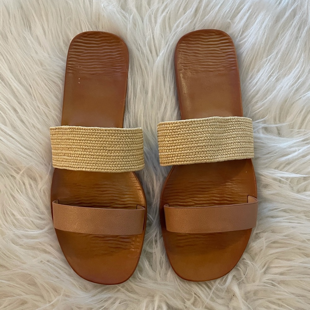 Lagertha Double Strap Woven Casual Sandals - Picture 4 of 12